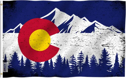 Miniatura 8 de Bandera con los estados de EE.UU., Colorado Poliéster 68D - Colorado