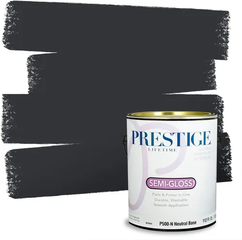 Miniatura 33 de Prestige Paints - 2 en 1, pintura base y pintura de exterior, P500-N-SW7020 SW6991-PCM