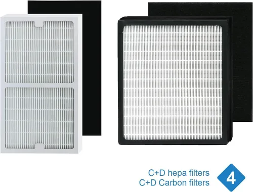 Miniatura 2 de Filtros Hepa de repuesto idylis IAP-10-280, compatibles Idylis (IAP10280) (1AP-10-280) (1AP10280)