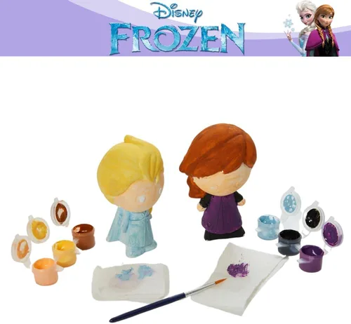 Miniatura 4 de Innovative Designs Disney Frozen DIY Paint Your Own Figurines Arts and Crafts Set for Girls - Elsa & Anna