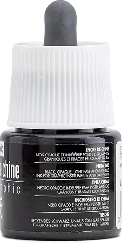 Miniatura 2 de Pebeo Graphic India - Tinta (1.5 fl oz), color negro