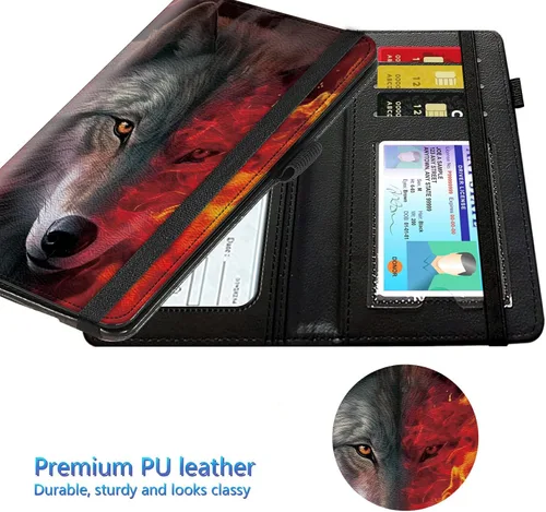 Miniatura 67 de Funda para chequera para hombres y mujeres, cartera de cuero RFID con ranuras para tarjetas de crédito, soporte de cheques duplicados personales