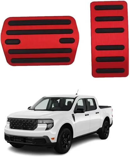 Miniatura 8 de Accesorios interiores personalizados para Nissan Sentra 2020 2021 2022, cubiertas de pedal de acelerador de gas de aleación de aluminio, Rojo