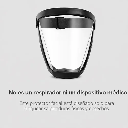 Miniatura 8 de Máscara de protección facial antivaho de alta definición para adultos (color negro mejorado).