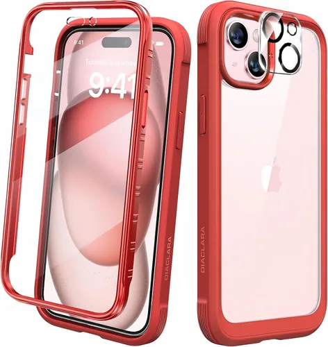 Miniatura 34 de Diaclara - Funda compatible con iPhone 11, carcasa resistente de cuerpo completo con protector de pantalla integrado sensible al tacto y Transparente