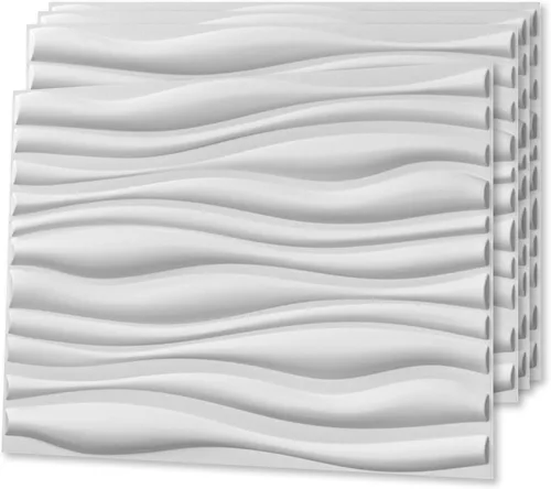 Miniatura 18 de Art3d - Panel de pared decorativo 3D, 32 pies cuadrados de PVC para decoración de paredes interiores en sala de estar, dormitorio, vestíbulo, Océano