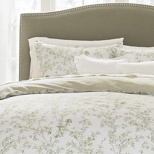 Miniatura 4 de Laura Ashley Casa - Juego de funda de edredón tamaño individual, ropa de cama reversible de algodón con funda a juego, ropa de cama de peso medio