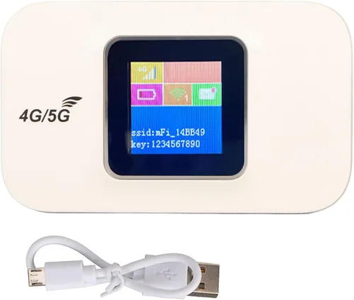 Miniatura 7 de Sanpyl Enrutador WiFi 4G, enrutador de punto de acceso móvil 4G con ranura para tarjeta micro SIM, batería de 3000 mAh, enrutadores de viaje