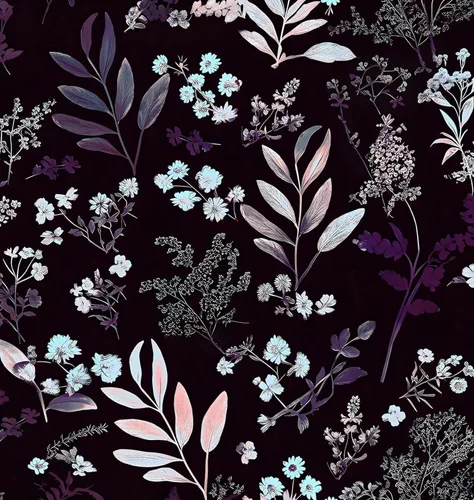Miniatura 21 de Laatse Papel Tapiz de Hoja Azul/Dorada Despegar y Pegar Papel Tapiz Vintage Floral Oscuro Impermeable Autoadhesivo Removible Boho Papel de Pared