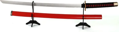 Miniatura 3 de WANLIAN Soporte Katana para cuchillos Samurái, soporte de acrílico horizontal para exhibir espada Katana Samurai (negro)