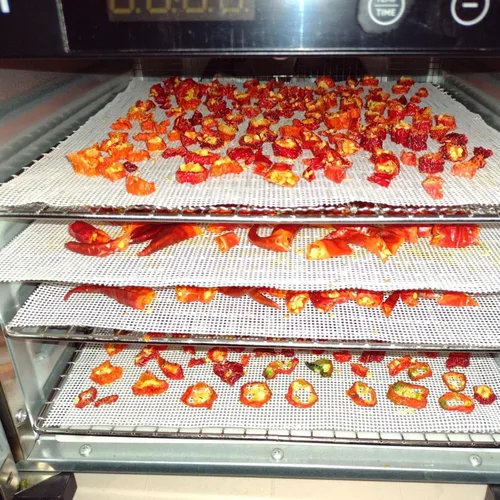 Miniatura 4 de Hojas deshidratadoras de silicona, antiadherentes reutilizables para secadora de frutas, almohadilla, 15.7 x 157 pulgadas, alfombrillas de malla