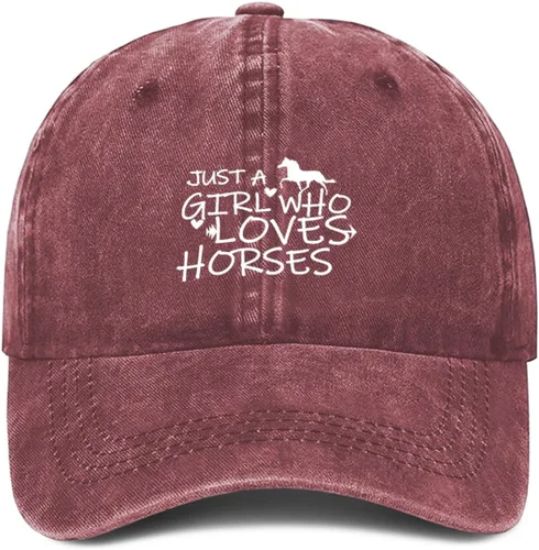 Miniatura 14 de Just Girl Who Loves Horse - Gorra de béisbol para mujer, ajustable, de moda, de algodón