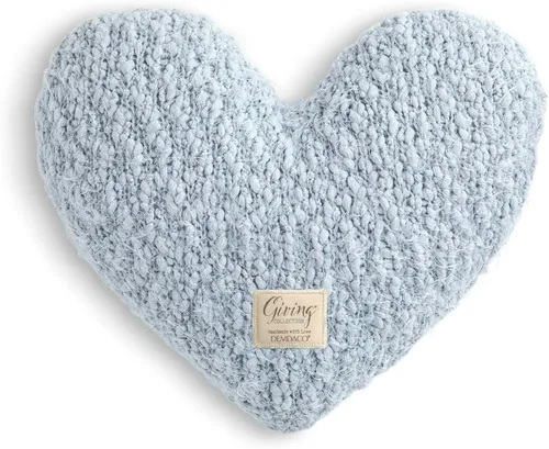 Miniatura 11 de DEMDACO Giving Collection - Almohada de corazón ponderada gris topo gris pardo para ropa de cama, almohada decorativa, idea de regalo significativa