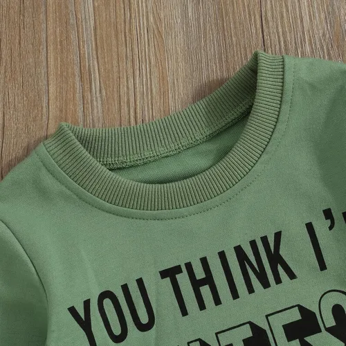 Miniatura 29 de Mandizy Conjunto de ropa de otoño para bebé niña pequeña, sudadera de manga larga con estampado de letras bendecidas, pantalones de camuflaje