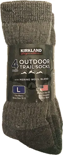 Miniatura 3 de Kirkland Signature Mens Outdoor Trail Socks Merino Wool 4 Pairs