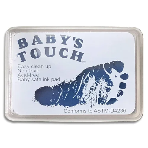 Miniatura 5 de Almohadillas de tinta de impresión Baby's Touch, para pies y manos, seguro y reutilizable, Negro