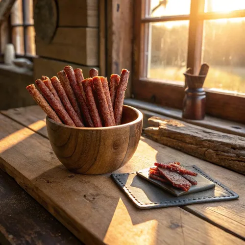 Miniatura 5 de Slim Jim - Barras de carne ahumada, sabor suave, 6g de proteína por porción, tamaño botana, 0.28 oz. (100 unidades)