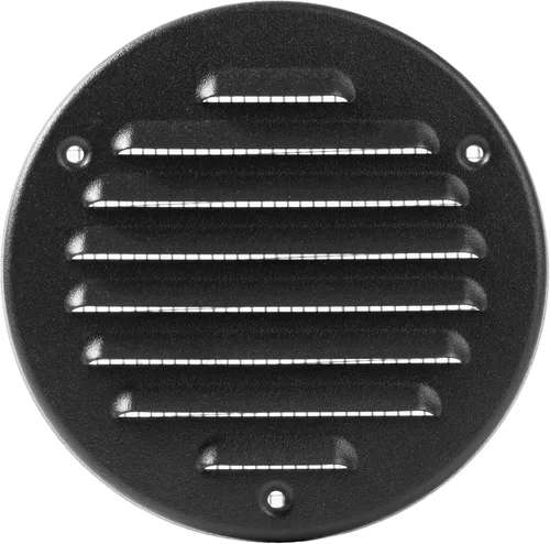 Miniatura 33 de Vent Systems - Cubierta de rejilla de ventilación de aire de alero rectangular de metal negro de 3 x 10 pulgadas (interior), deflector