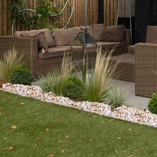 Miniatura 6 de Roca de río blanco crema de 10 libras, guijarros decorativos para plantas, rocas de río para paisajismo al aire libre, piedras pulidas de 0.3 a 0.8