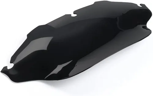 Miniatura 5 de Parabrisas ondulado negro de 8" compatible con 1996-2013 Harley Davidson Street Glide Electra Glide Ultra Classic Touring FLHT FLHTC FLHX Tri Glide
