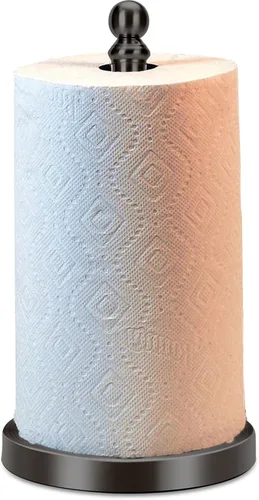 Miniatura 12 de Exilon Soporte para toallas de papel para encimera con base de mármol pesado, soporte de rollo de papel de pie para cocina y baño, con base pesada