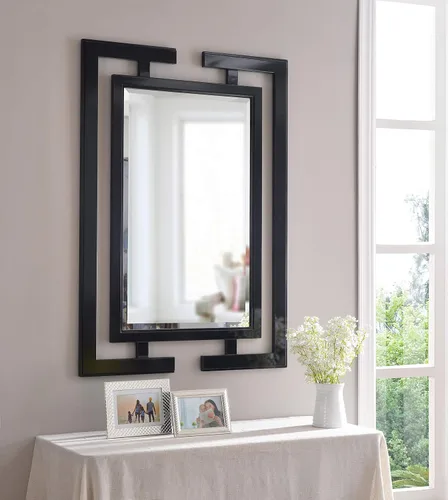 Miniatura 9 de Kenroy Home Espejo de pared casual, 41 pulgadas de alto, 0.75 pulgadas de largo, 29 pulgadas de ancho con negro brillante