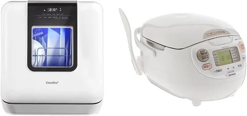 Miniatura 14 de COMFEE' Paquete de mini lavavajillas con BLACK+DECKER 2.0 pies cúbicos Lavadora portátil para apartamentos, casas rodantes y casas pequeñas