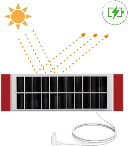 Miniatura 7 de 1 panel solar de 1.3 W5.5 V, adecuado para persianas eléctricas, persianas inteligentes, enchufe USB-C, generación de energía solar móvil, instalado