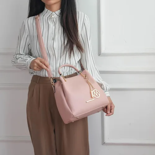 Miniatura 4 de MKF Collection Mia K - Bolso de mano para mujer, de piel vegana, con asa superior, bolso de mano