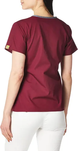 Miniatura 2 de WonderWink Charlie Uniformes médicos de 5 bolsillos, con cuello en Y para mujer