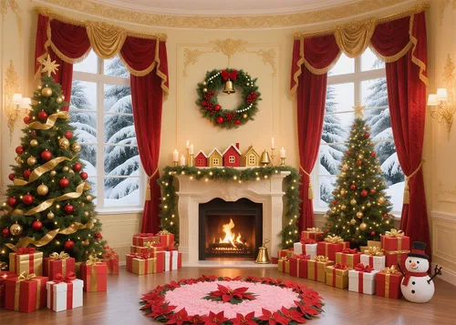 Miniatura 9 de Fondo de chimenea de Navidad de 7 x 5 pies, hogar rústico con guirnalda de fondo para decoración de fiestas temáticas de Navidad, vinilo 5-Consulta