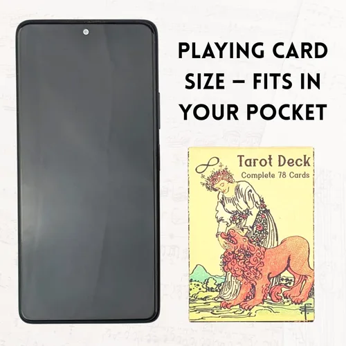 Miniatura 4 de Mazos de Cartas de Tarot Mini Witchy Cauldron – Kit de Bolsillo Rider Waite Oracle para Llevar con Guía Mini Mazo de Tarot para Principiantes