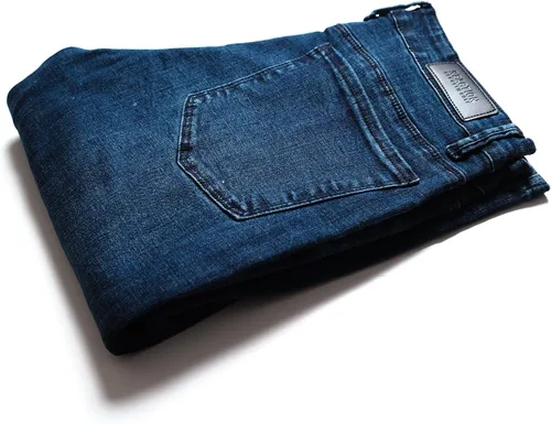 Miniatura 5 de Kenneth Cole REACTION Jeans ajustados para hombre, jeans elásticos de 2 vías para hombre, corte ajustado, jeans de 5 bolsillos para hombre