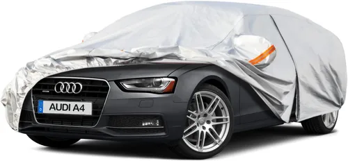 Kayme Funda de automóvil de 6 capas para Audi A4 Sedan (2011-2023), impermeable para todo tipo de clima, cubierta exterior completa, protección
