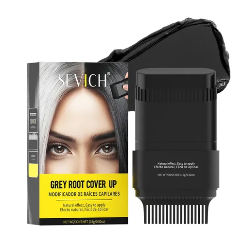 Miniatura 19 de Sevich - Sombra instantánea en polvo para línea capilar de cobertura rápida, corrector rápido de raíz de canas finas, cejas y barba, resistente al