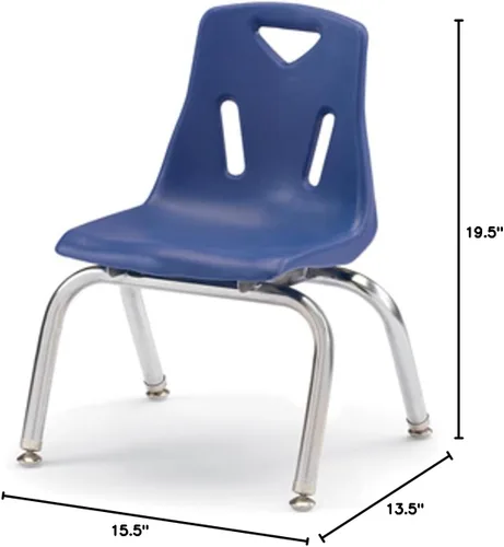 Miniatura 2 de Berries silla apilable con patas cromadas