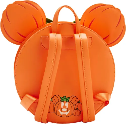 Miniatura 3 de Loungefly Disney Glow FACE Minnie Pumpkin Mini Mochila