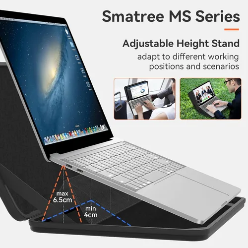 Miniatura 3 de Smatree MS23T Funda protectora dura EVA con soporte compatible para HP Pro x360 Fortis 11 G11/G10/G9 de 11.6 pulgadas, HP Fortis 11 G9 Q/x360 11 G3