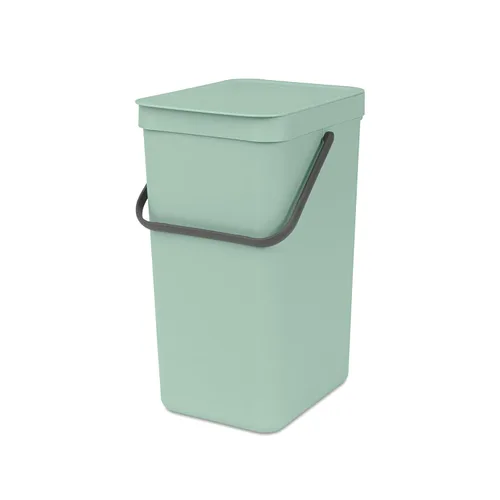 Miniatura 14 de Brabantia Sort & Go Cubo de Reciclaje 3.2 Galones (Verde Jade) Cubo de Basura de Plástico Eficiente en Espacio con Asa, Tapa Removible y Que