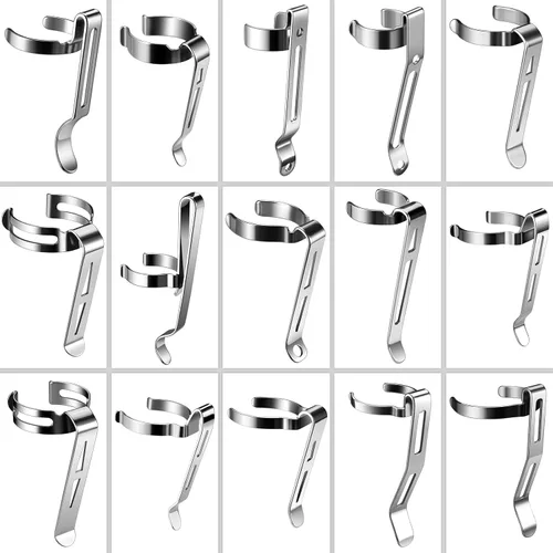 Miniatura 11 de Paquete de 10 linternas B101 – Clip duradero de acero inoxidable para bolígrafo y clip para tapa, cómodo de llevar