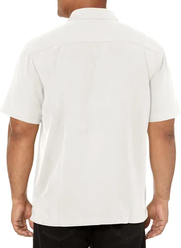 Miniatura 2 de Quiksilver Camisa con cuello floral de 4 botones para hombre