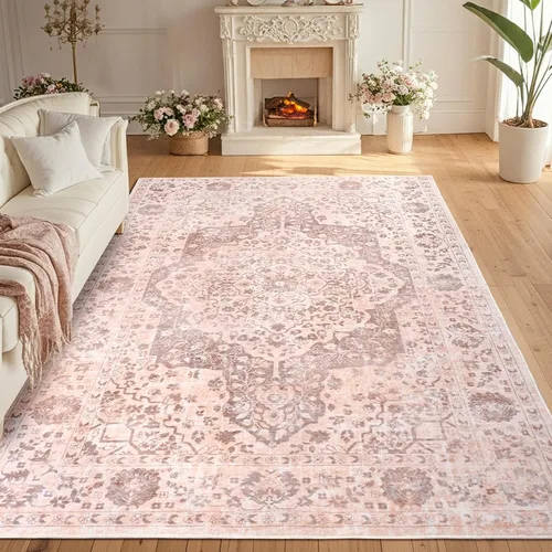 Miniatura 13 de nesrt Alfombra bohemia lavable de 2 x 10 pies, suave, antideslizante, extra larga, alfombra de cocina, color negro, vintage, geométrico, camino