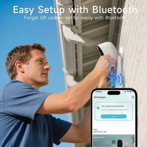 Miniatura 7 de ELECCTV Cámaras de seguridad WiFi 5G/2.4G inalámbricas para exteriores, cámaras WiFi alimentadas por batería 2K con detección de movimiento AI