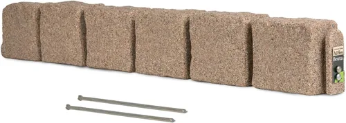 Miniatura 13 de Beuta Borde de Paisaje Borde de Jardín Bloques de Piedra Artificial para Bordes de Césped, Macizos de Flores y Bordes de Patio – Paquete de 4