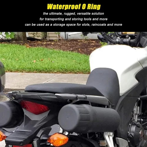 Miniatura 2 de KIMISS - Tubo universal para herramientas todoterreno para motocicleta, tubo de herramientas de 4.9 pulgadas con cintas rodantes, universal