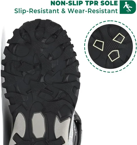 Miniatura 6 de Mishansha - Botas de nieve para niñas, niños niños pequeños niños grandes invierno, cálidas, impermeables, antideslizantes, anti colisión, corte