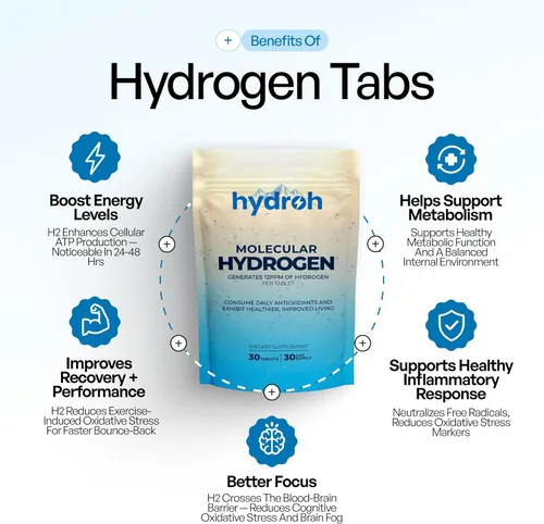 Miniatura 2 de Comprimidos de agua con hidrógeno, comprimidos de hidrógeno molecular para agua potable, ricos en antioxidantes, apoyan la energía cerebral