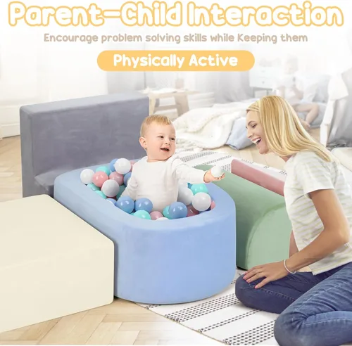 Miniatura 6 de Bloques de escalada de espuma Whiffee para niños pequeños, juguetes de escalada para niños pequeños en interiores, bloques de escalada para niños