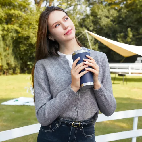 Miniatura 5 de Meway vaso para café de 30 onzas Azul marino