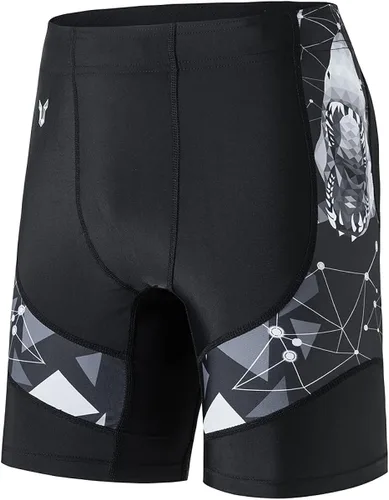 HUGE SPORTS Pantalones cortos de natación de compresión para hombre, pantalones cortos de natación de secado fresco y seco, pantalones cortos de